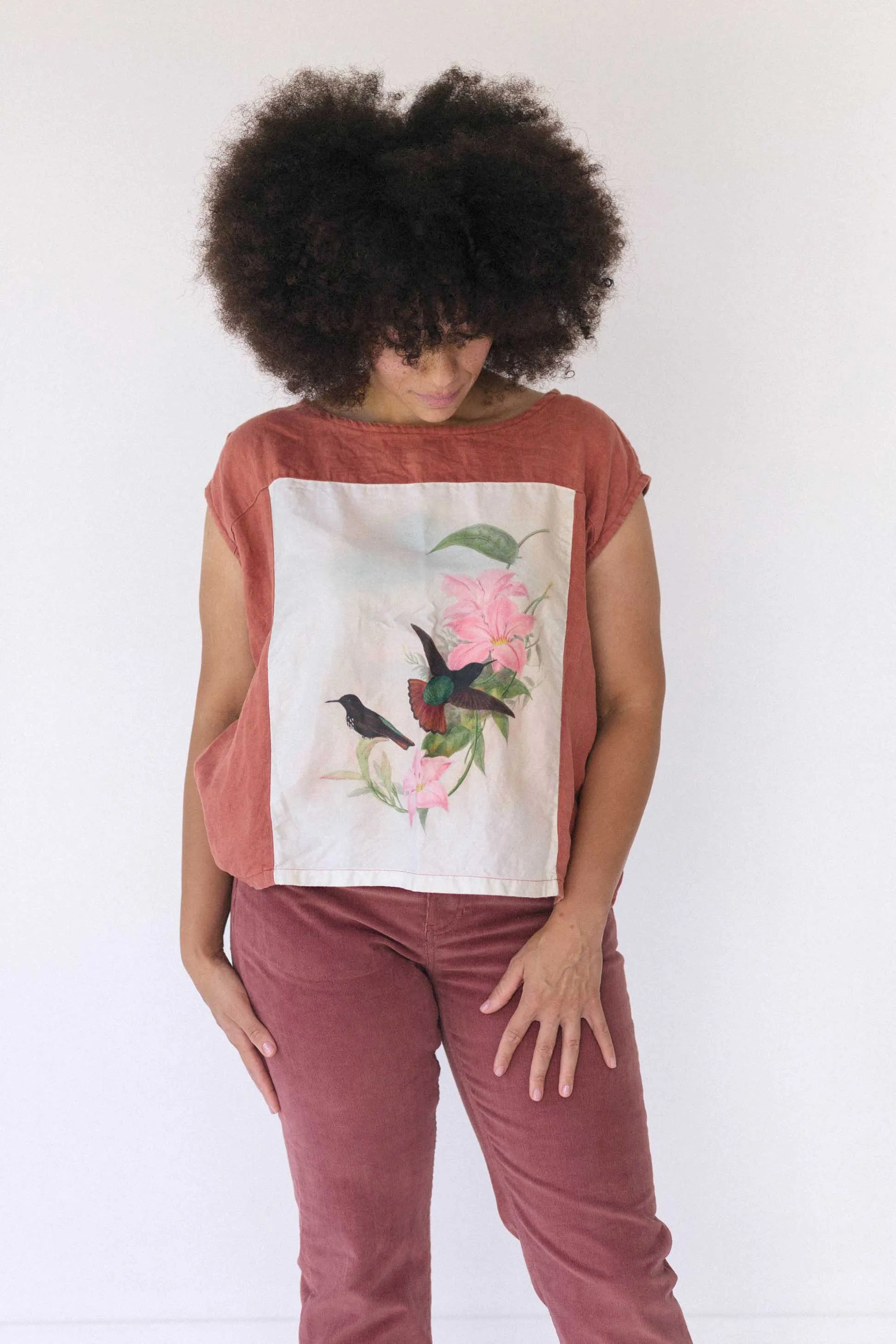 Peggy top in Hummingbird