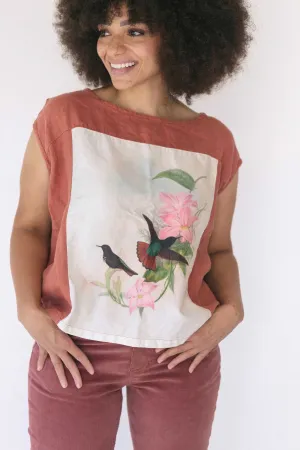 Peggy top in Hummingbird