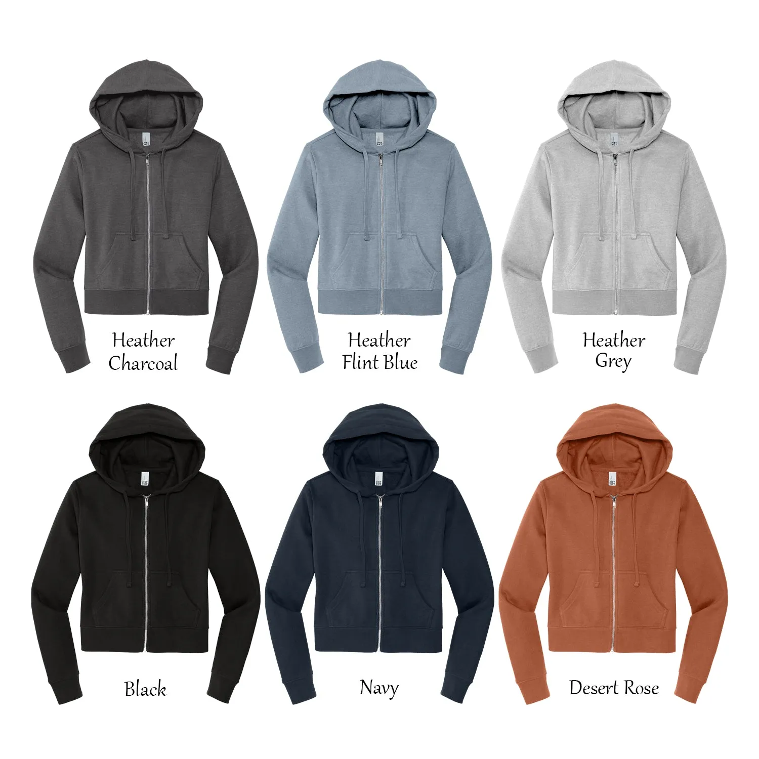 Phi Alpha Delta Cropped Zip Up Hoodie