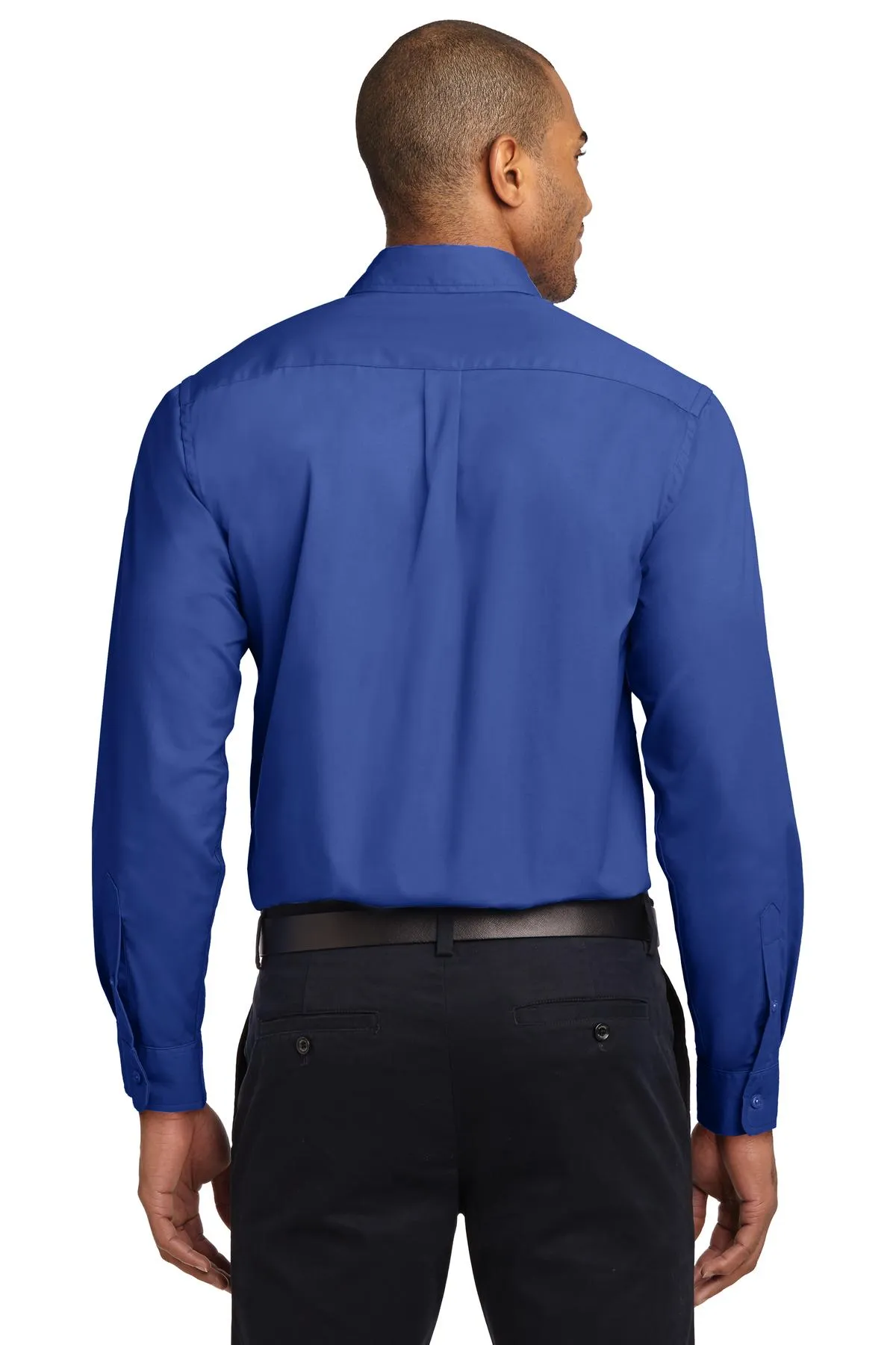 Port Authority Long Sleeve Easy Care Shirt S608 Royal/ Classic Navy
