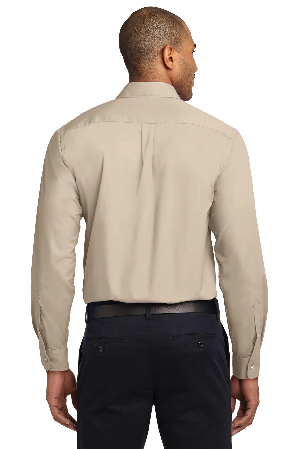 Port Authority Tall Long Sleeve Easy Care Shirt.  TLS608 Stone Tall
