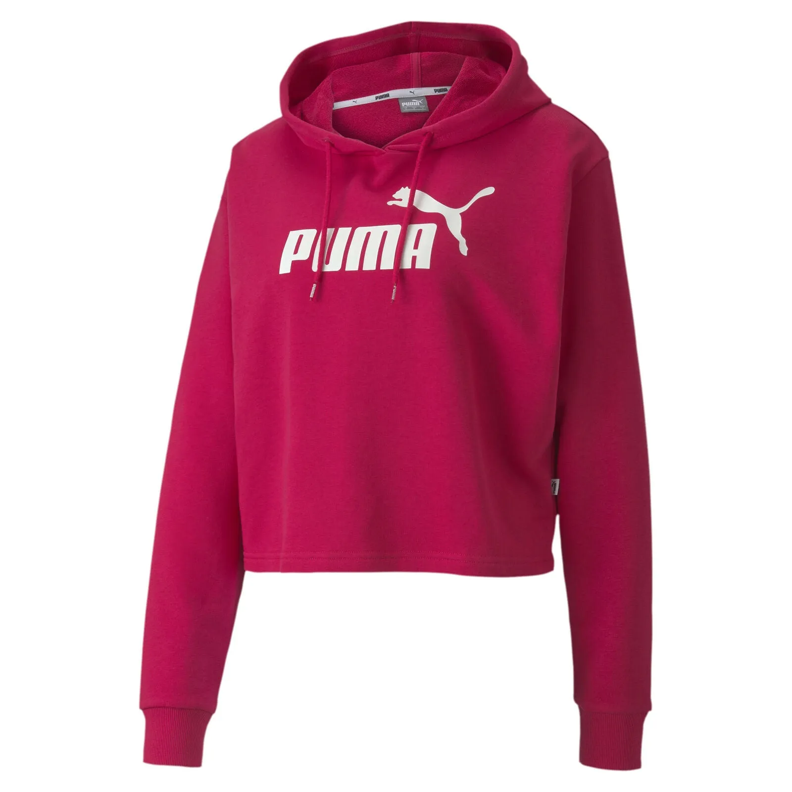 Puma Womens Essentials  Logo Crop Hoodie
