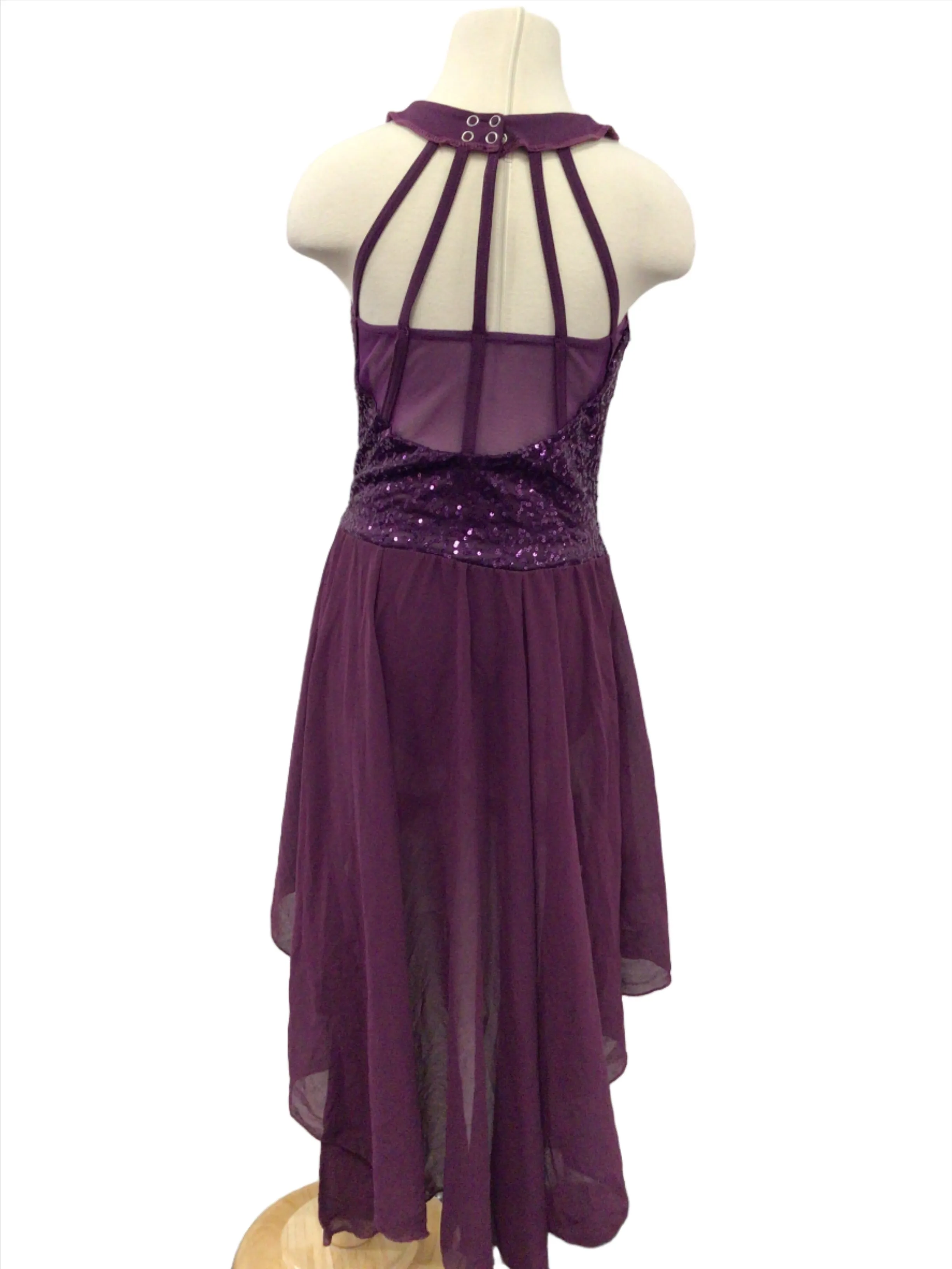 Purple Lyrical Halter Dress