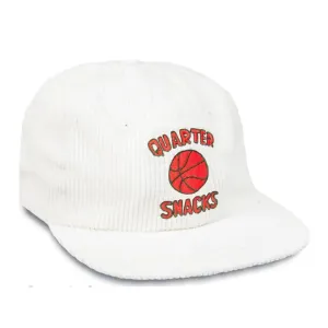 Quartersnacks Ball Is Life 6 Panel Cord Cap - White
