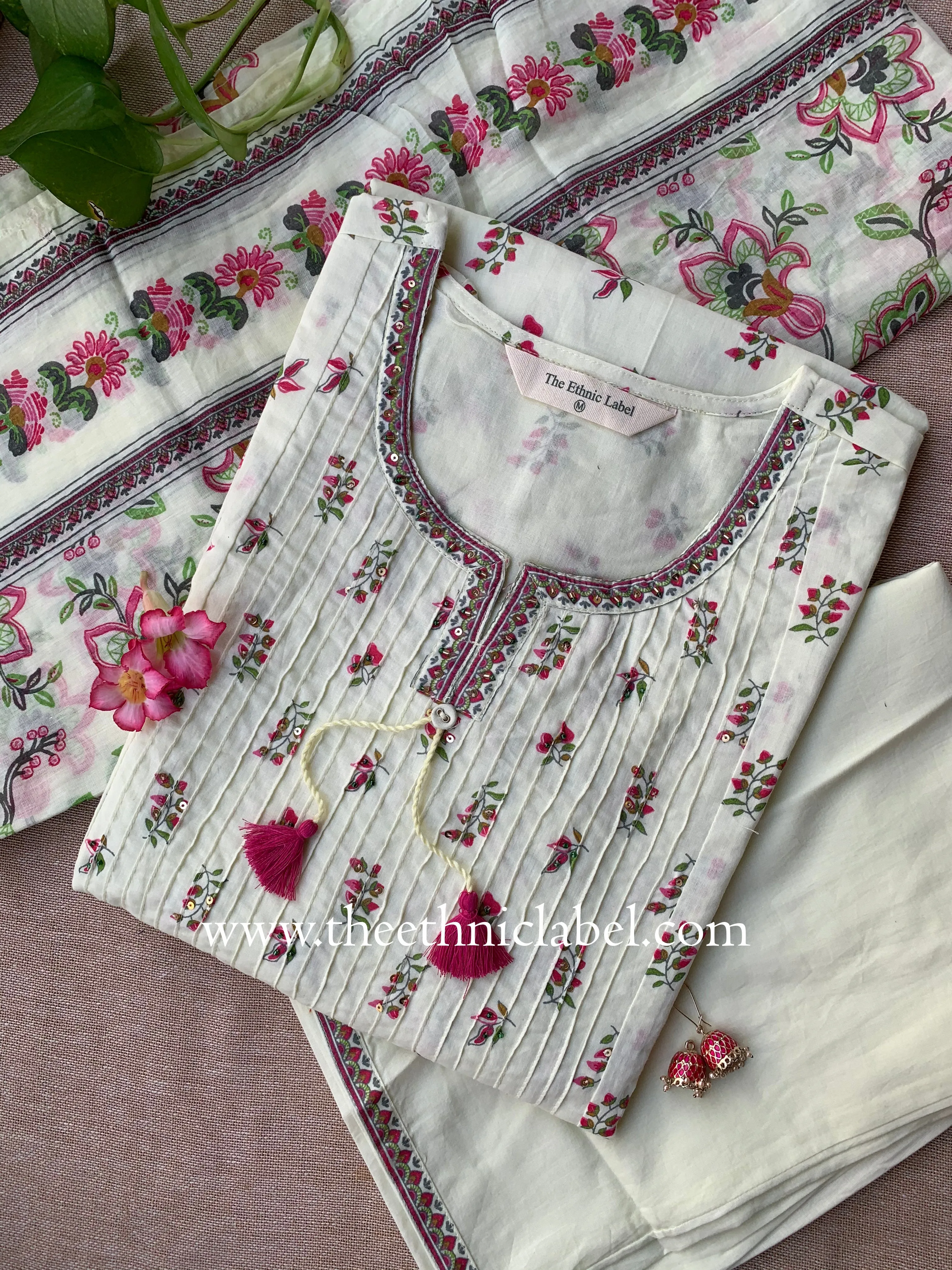 "Rehmat" Cotton Kurta Set(3pc)