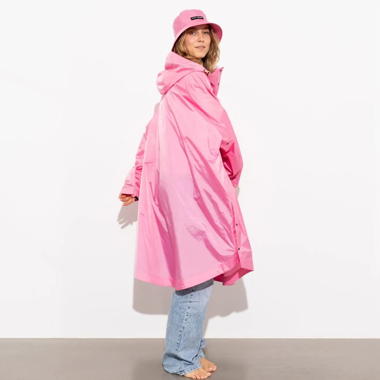Raincoat solid soft pink