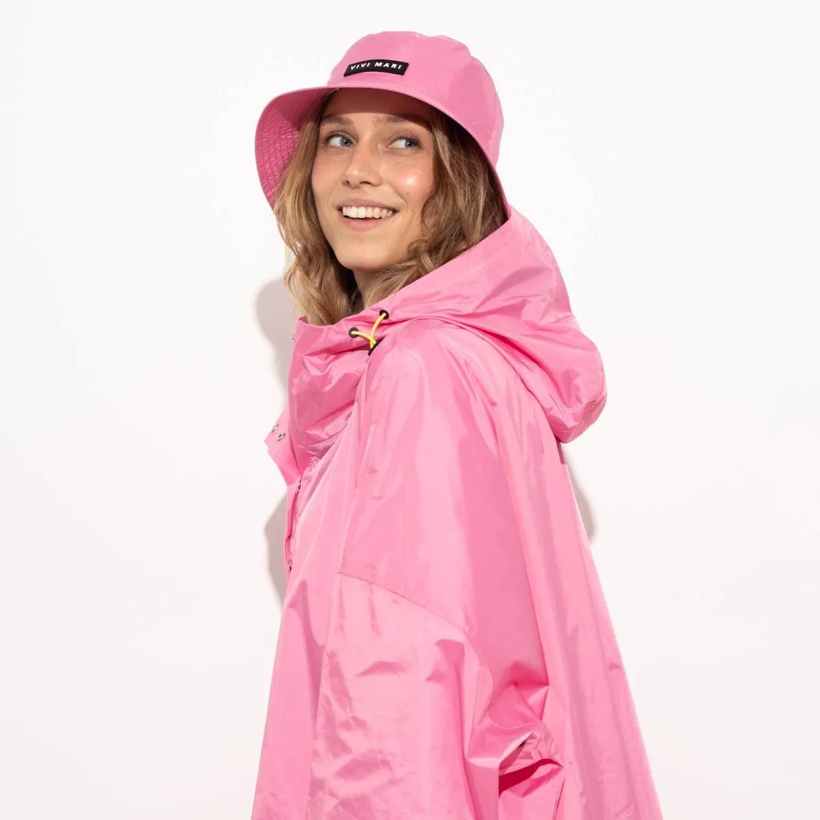 Raincoat solid soft pink