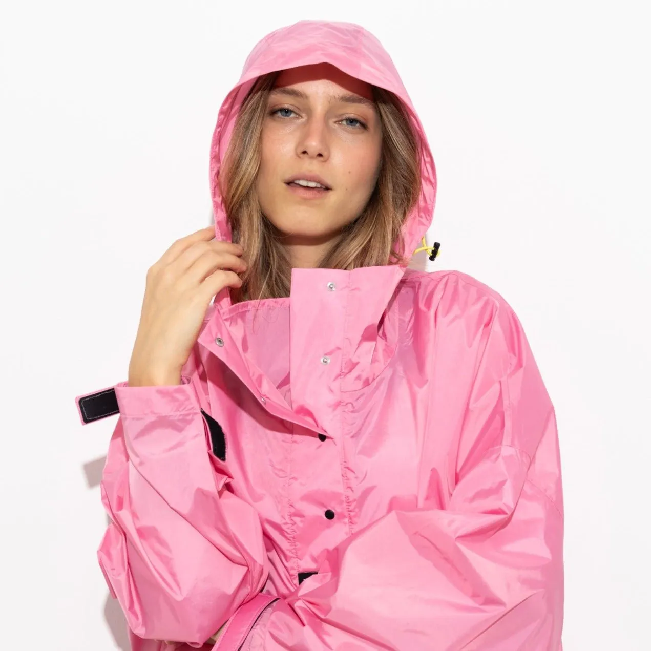 Raincoat solid soft pink