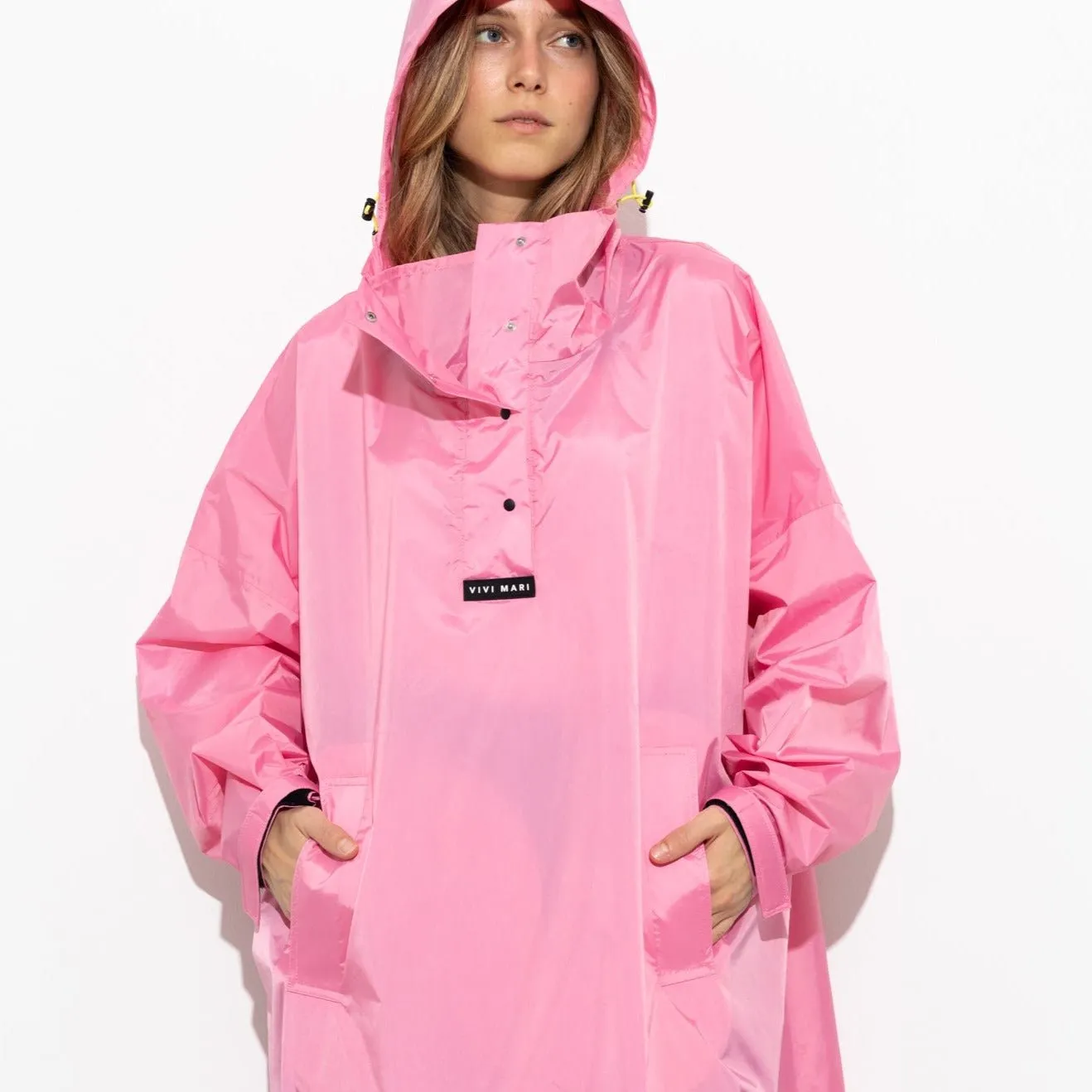 Raincoat solid soft pink