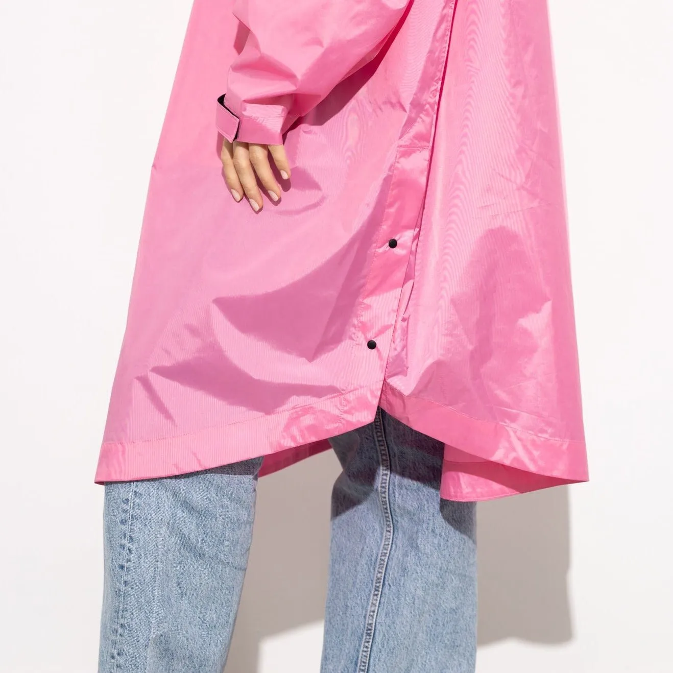 Raincoat solid soft pink
