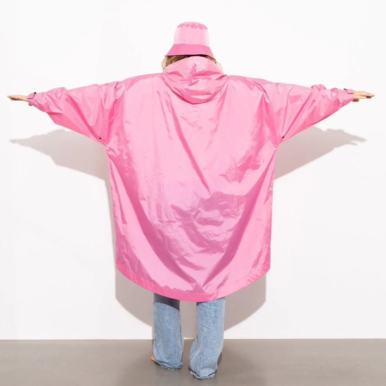 Raincoat solid soft pink