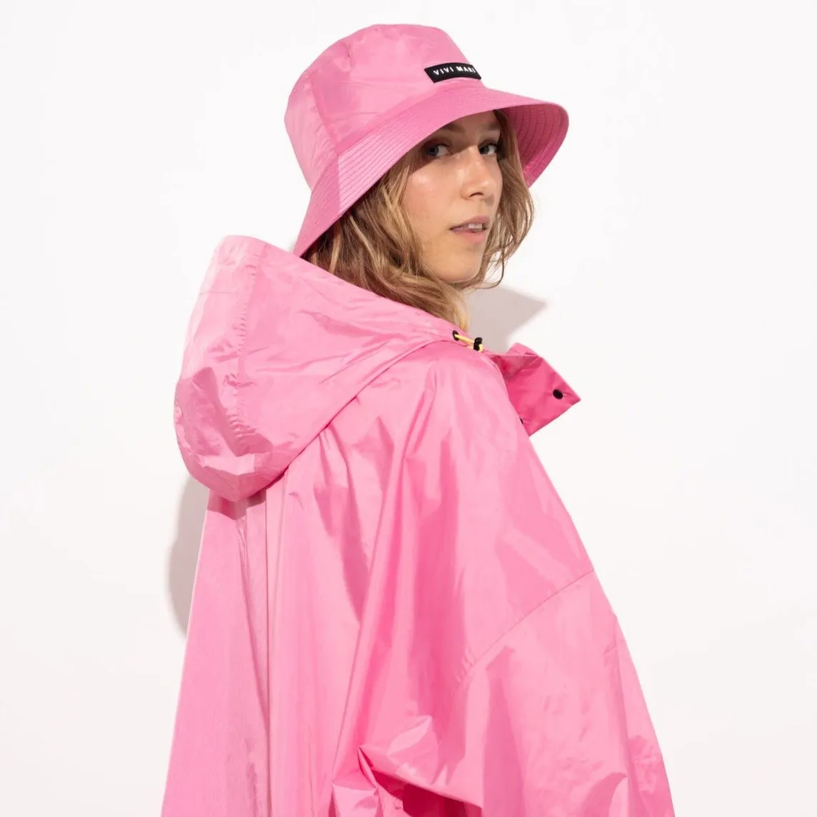 Raincoat solid soft pink