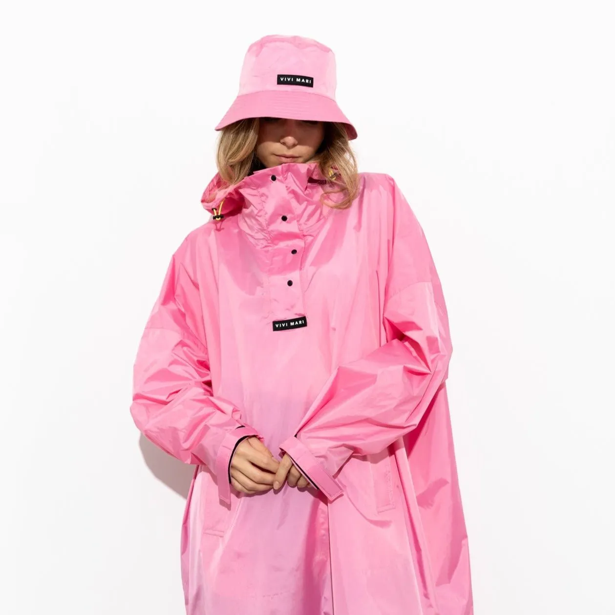 Raincoat solid soft pink