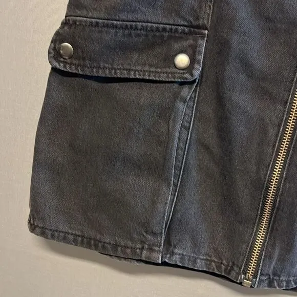 Reformation Marcus Black Denim Skirt size 31