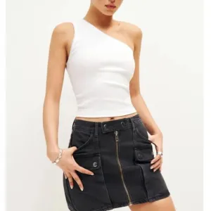 Reformation Marcus Black Denim Skirt size 31