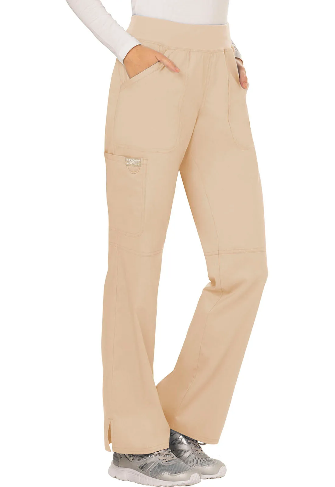 Revolution WW110 Mid Rise Straight Leg Pull-on Pants Khaki