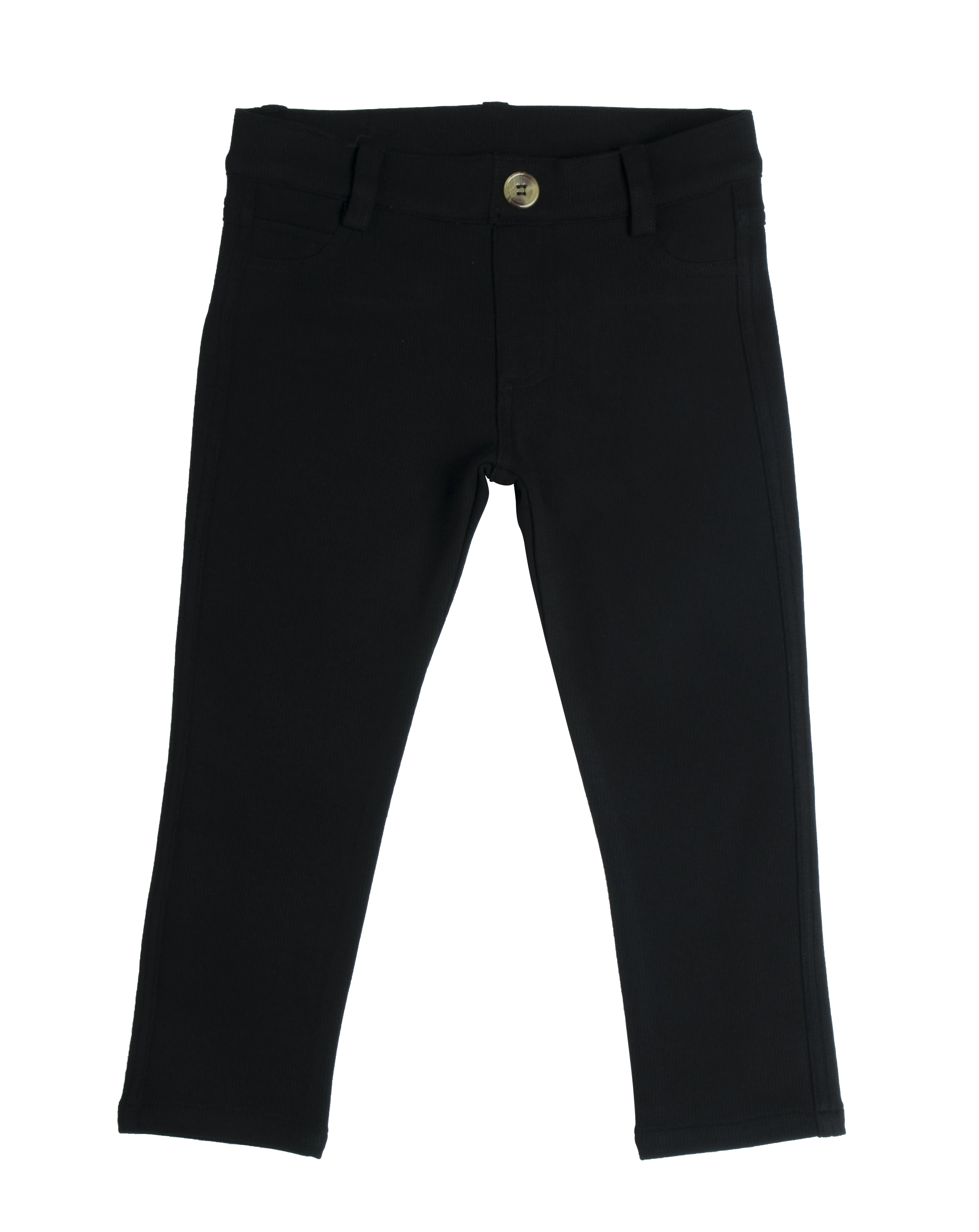 Rib Cotton Pull On Pants