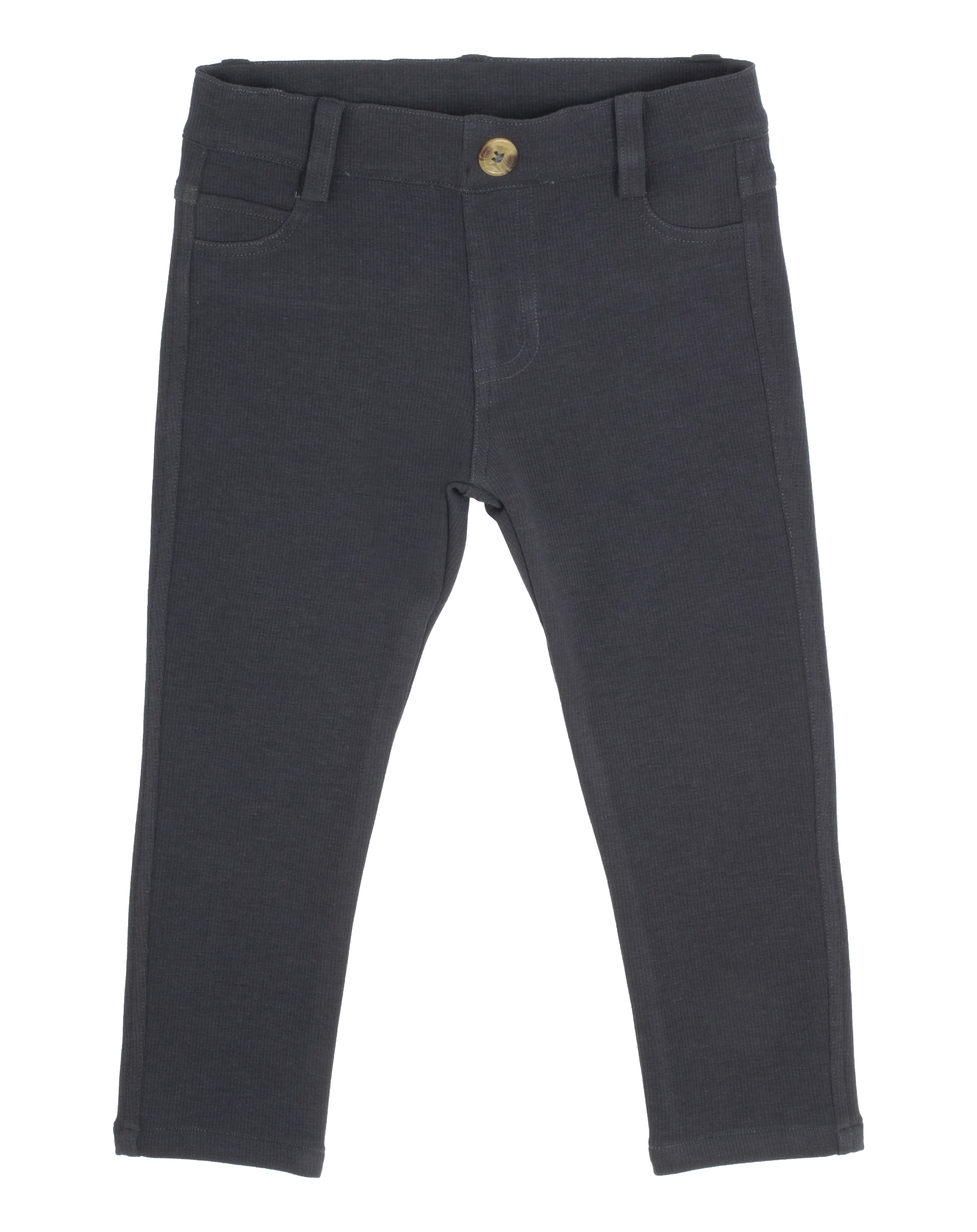 Rib Cotton Pull On Pants