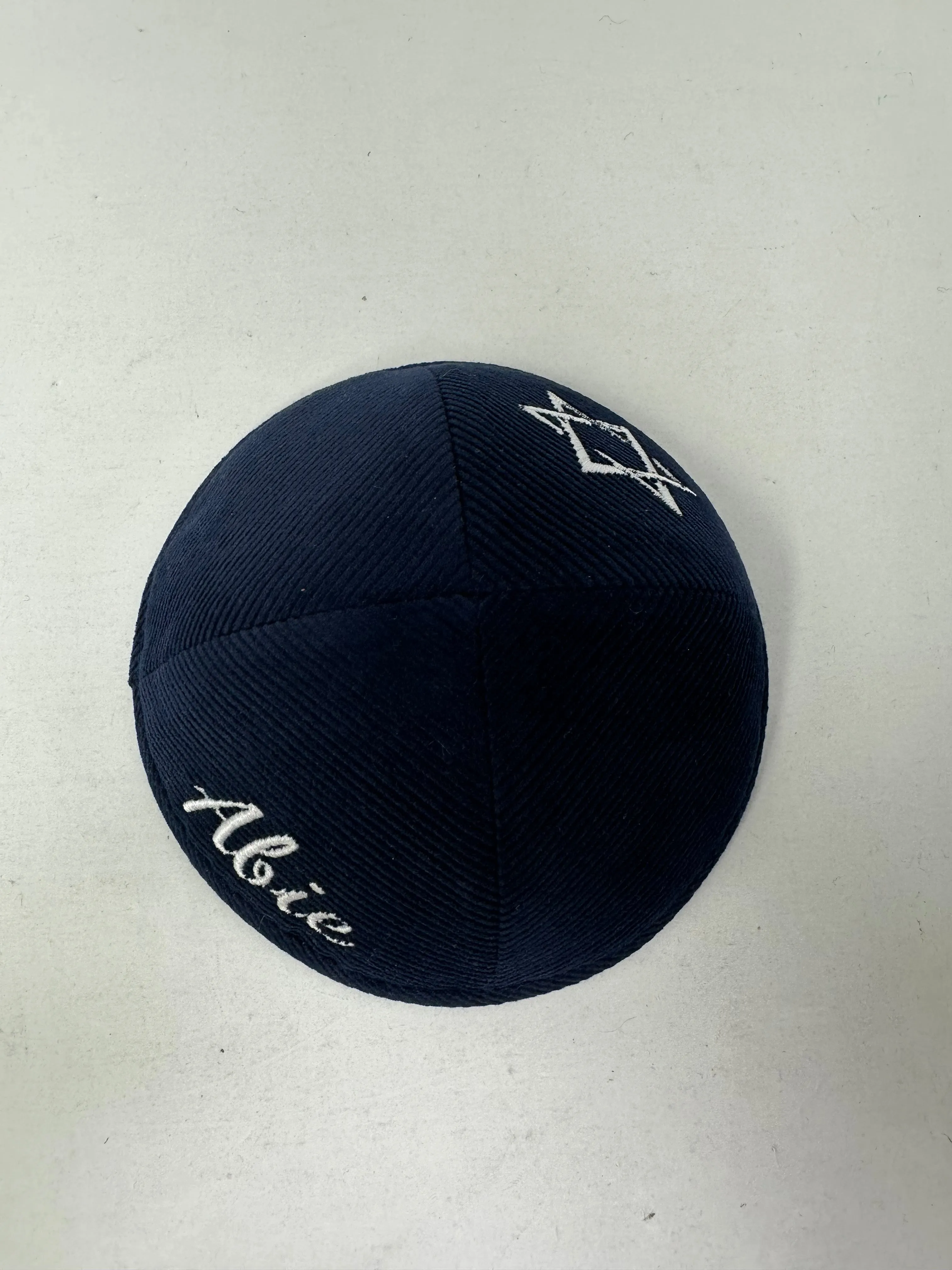 Size 3, Navy Corduroy White star