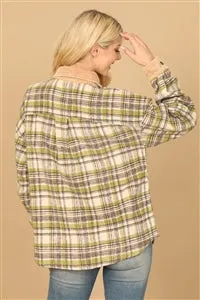 Taupe Olive Corduroy Shacket