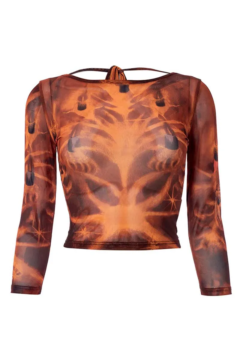 TF840 Graphic Crop Top
