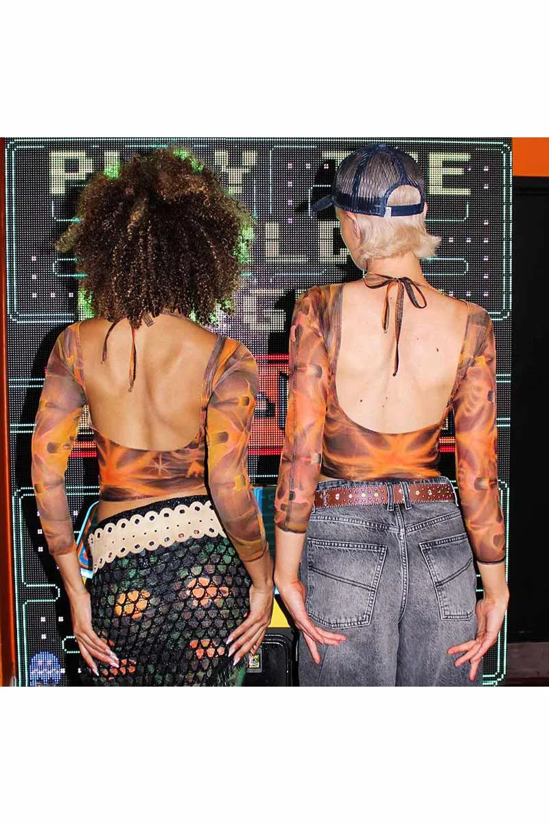 TF840 Graphic Crop Top