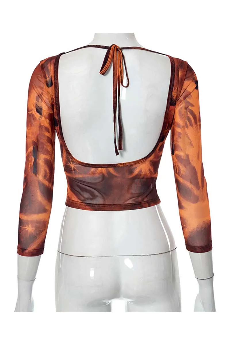 TF840 Graphic Crop Top