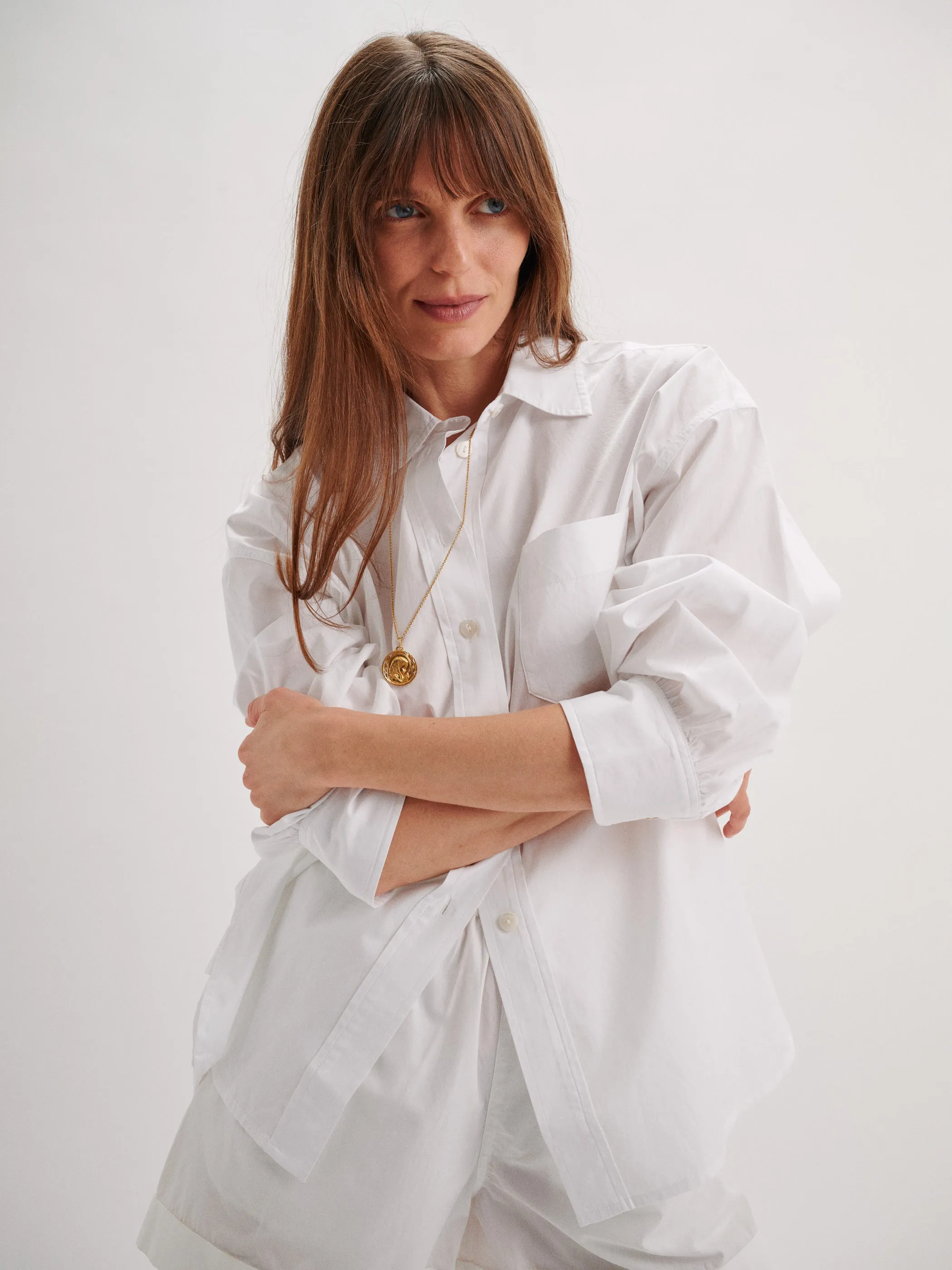 The Kappa Button-Up Shirt in Cotton Poplin
