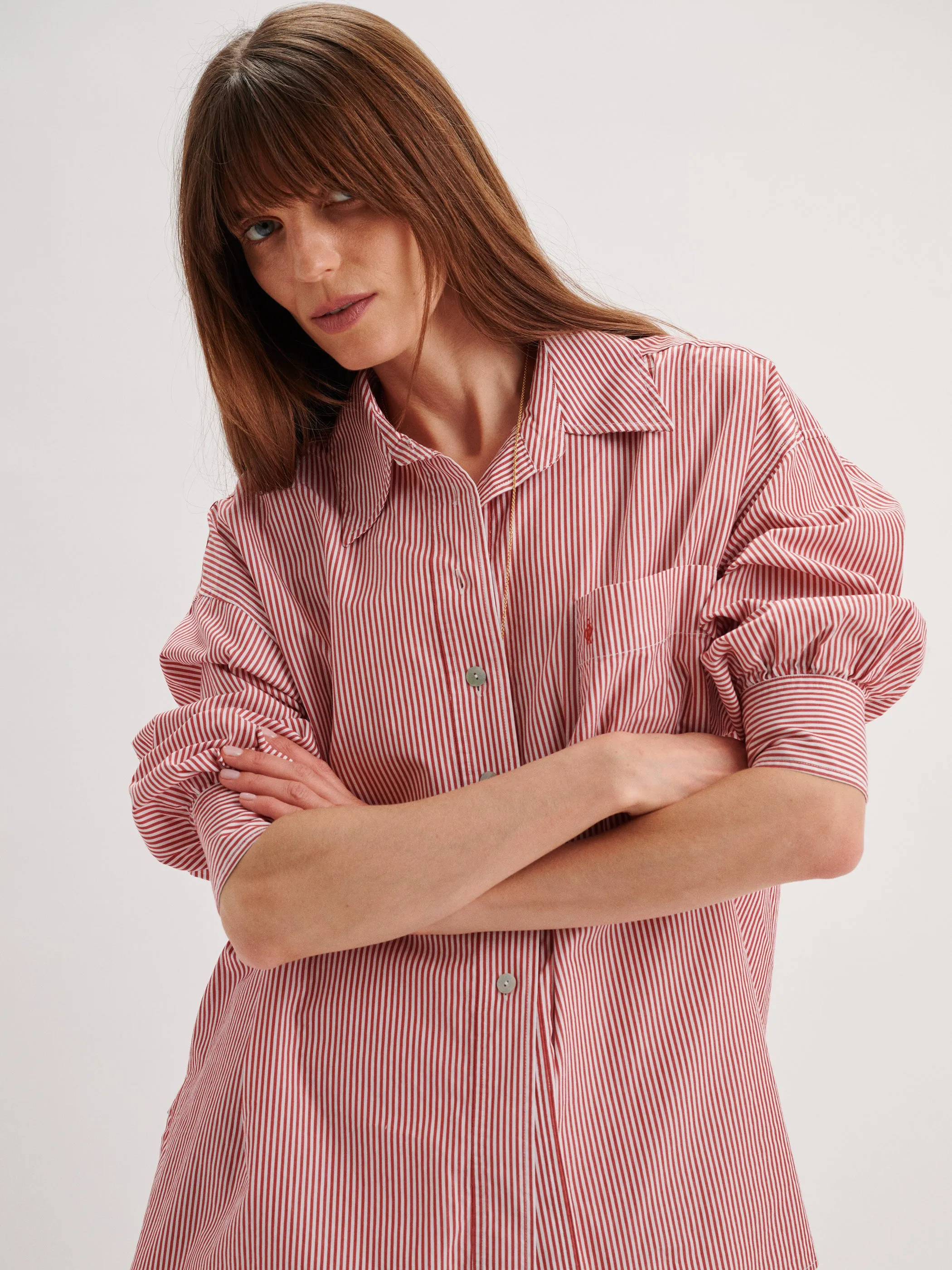 The Kappa Button-Up Shirt in Cotton Poplin