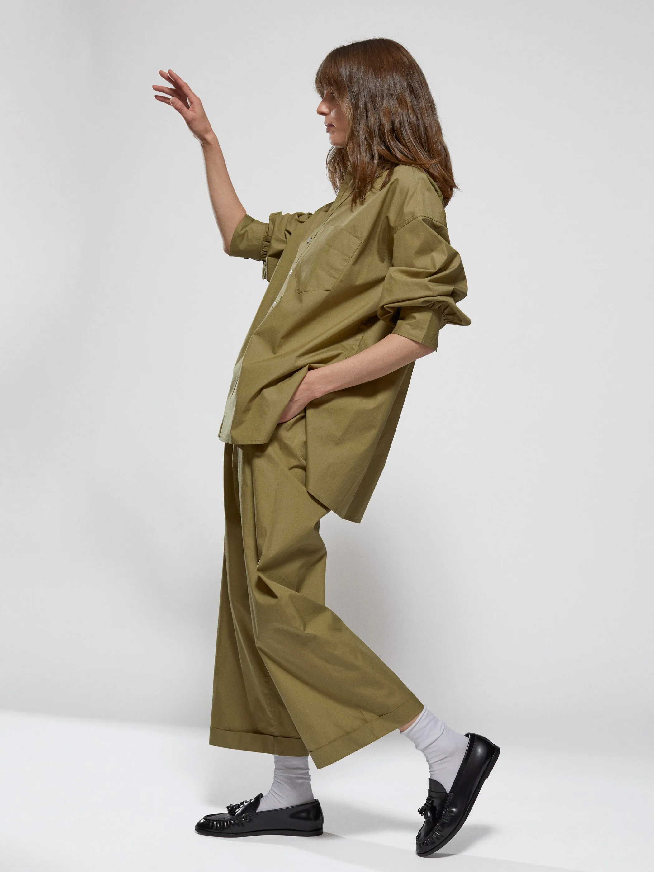The Kappa Button-Up Shirt in Cotton Poplin