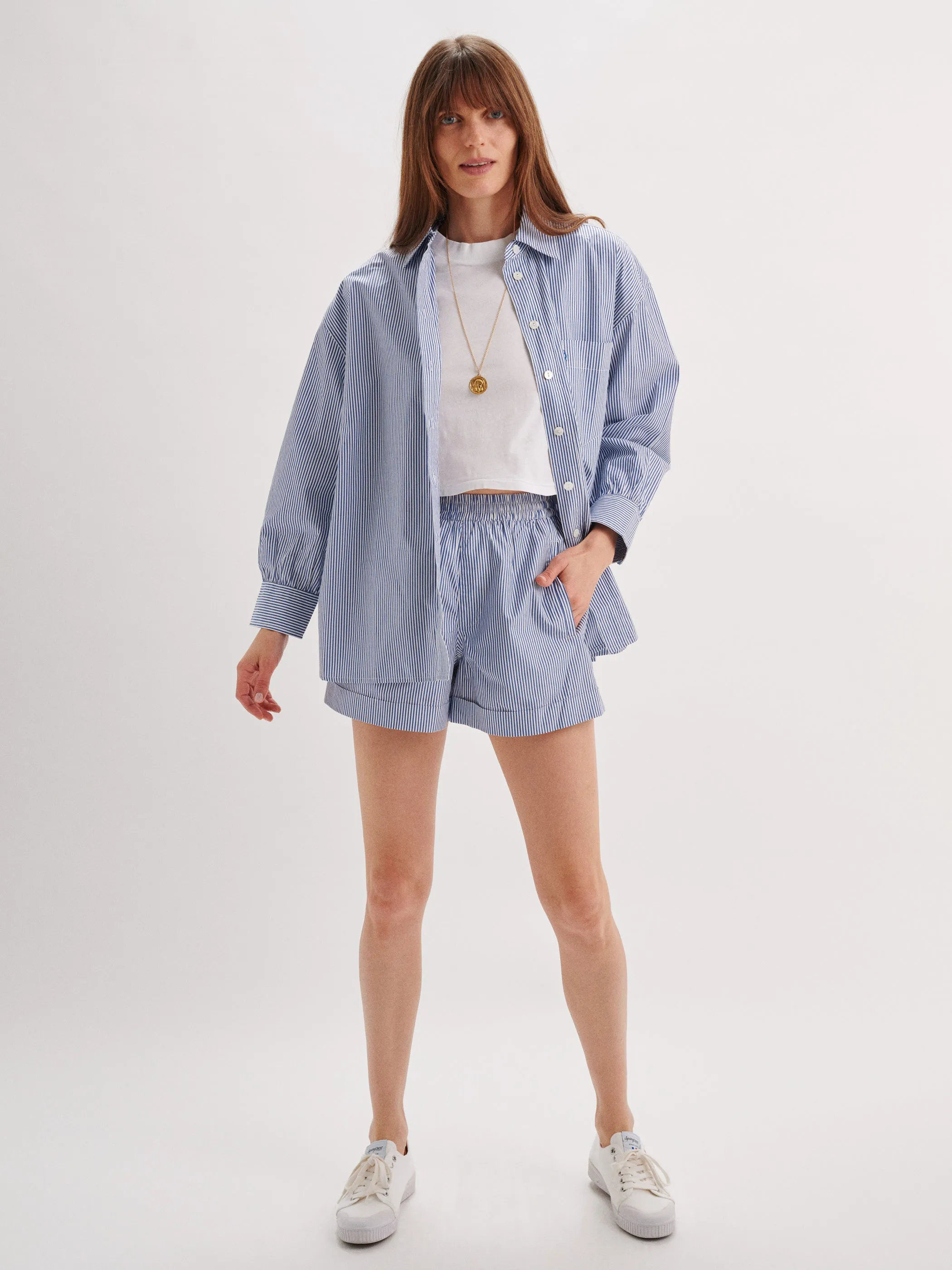 The Kappa Button-Up Shirt in Cotton Poplin