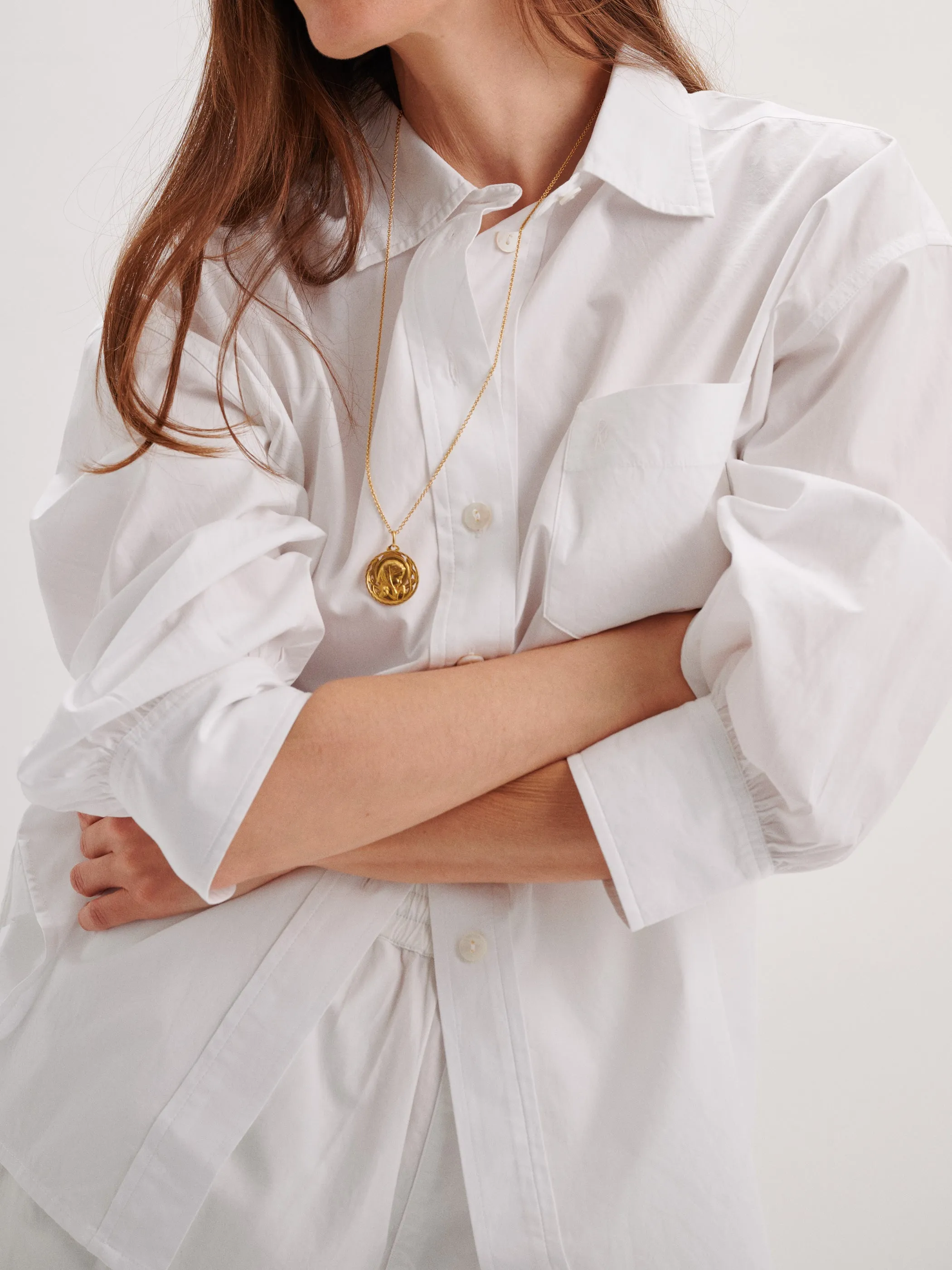 The Kappa Button-Up Shirt in Cotton Poplin