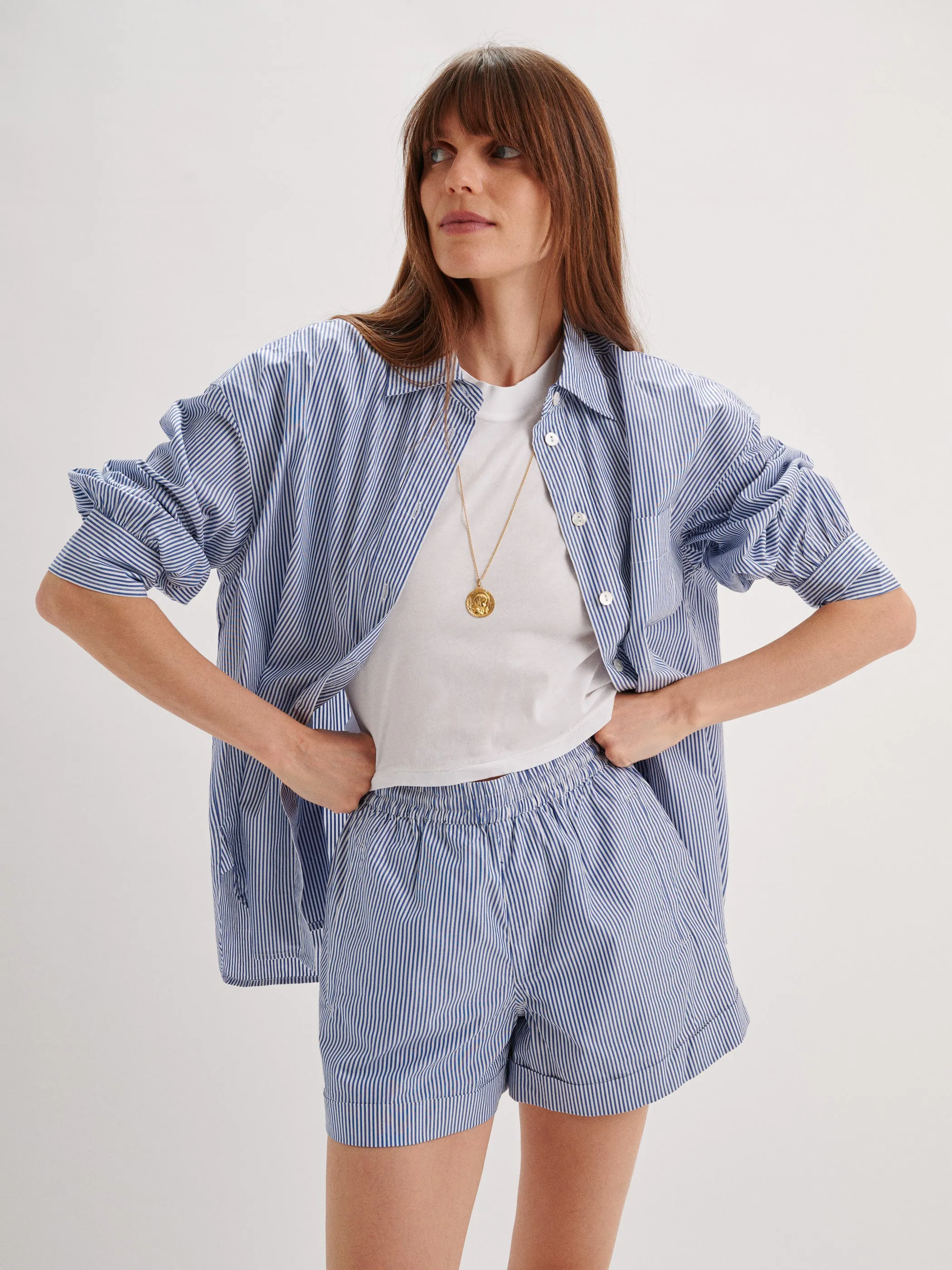 The Kappa Button-Up Shirt in Cotton Poplin