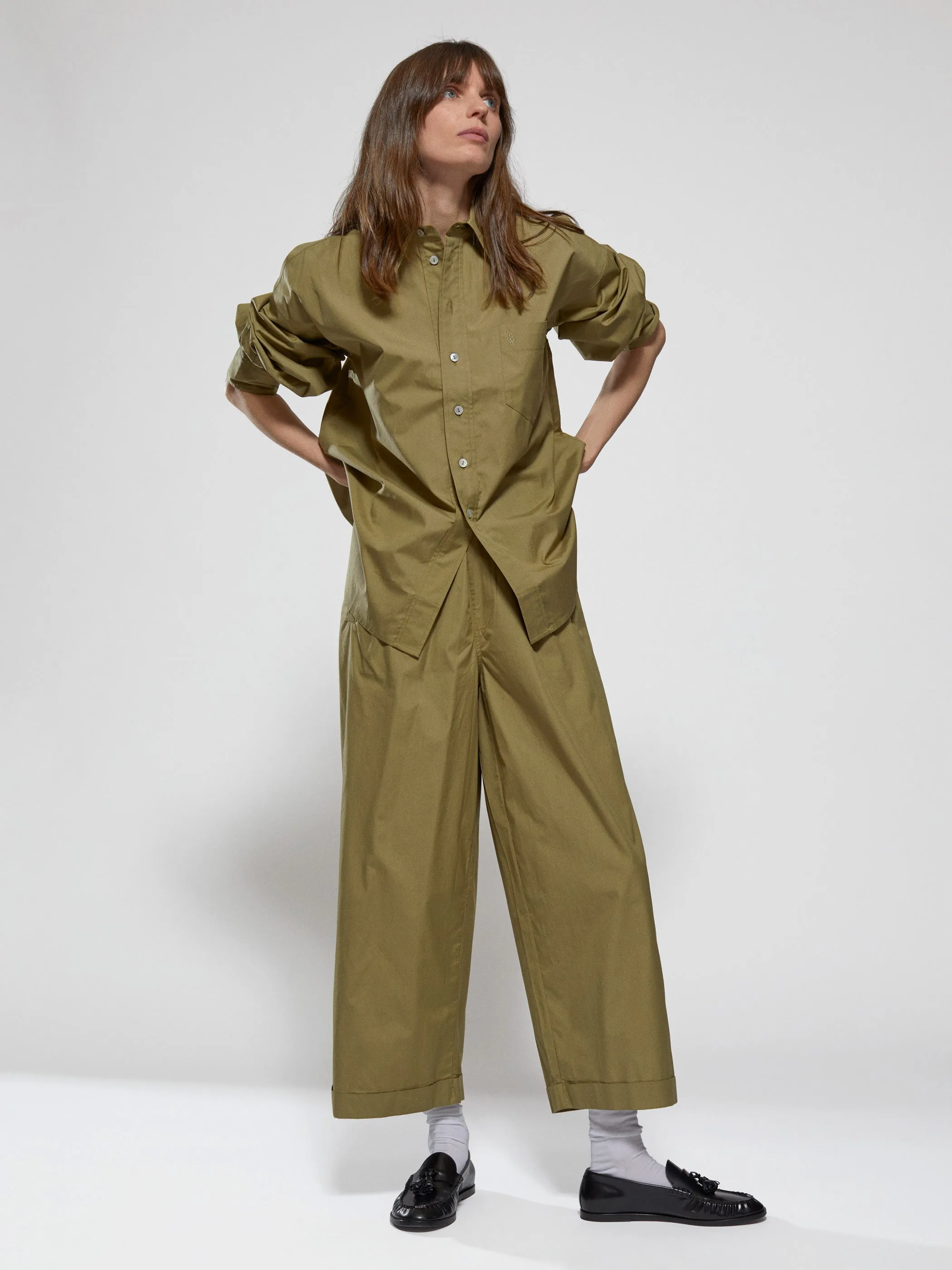 The Kappa Button-Up Shirt in Cotton Poplin