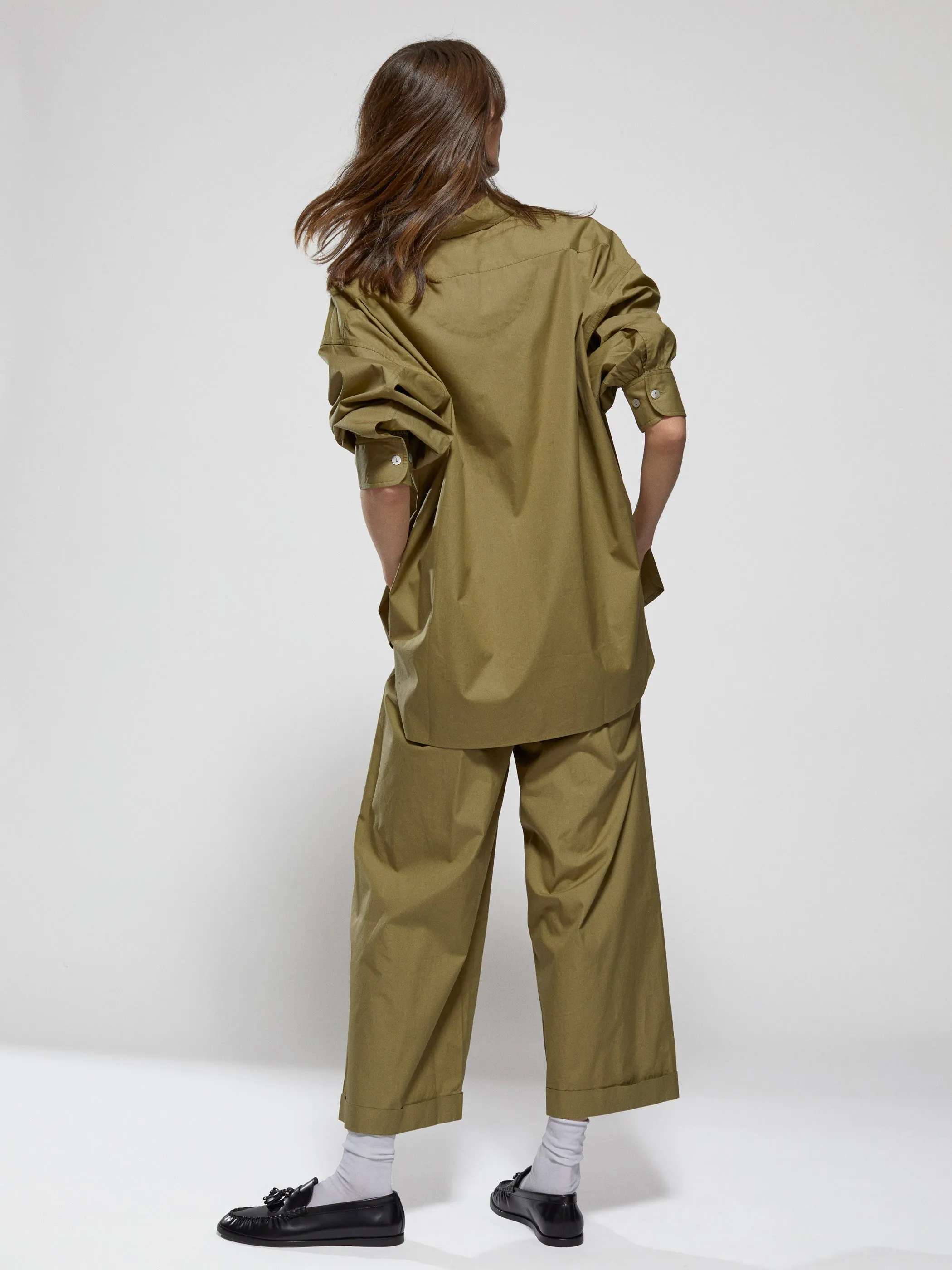 The Kappa Button-Up Shirt in Cotton Poplin