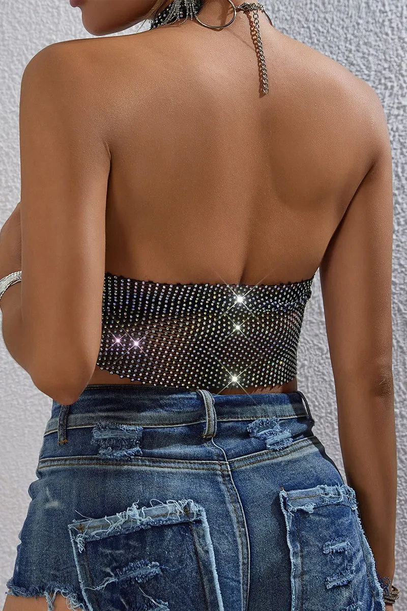 TQ3551 Criss Cross Halter Top