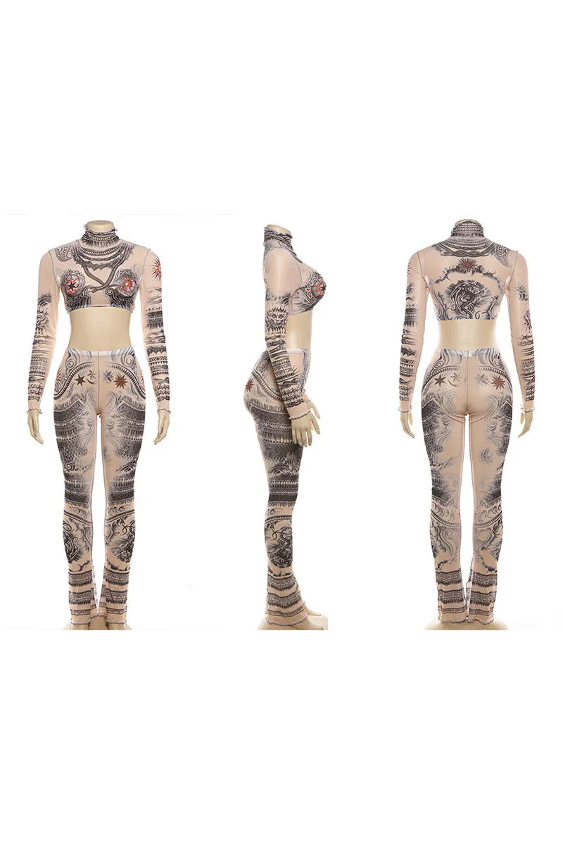 UL0358 Mesh Shirt and Tights Set