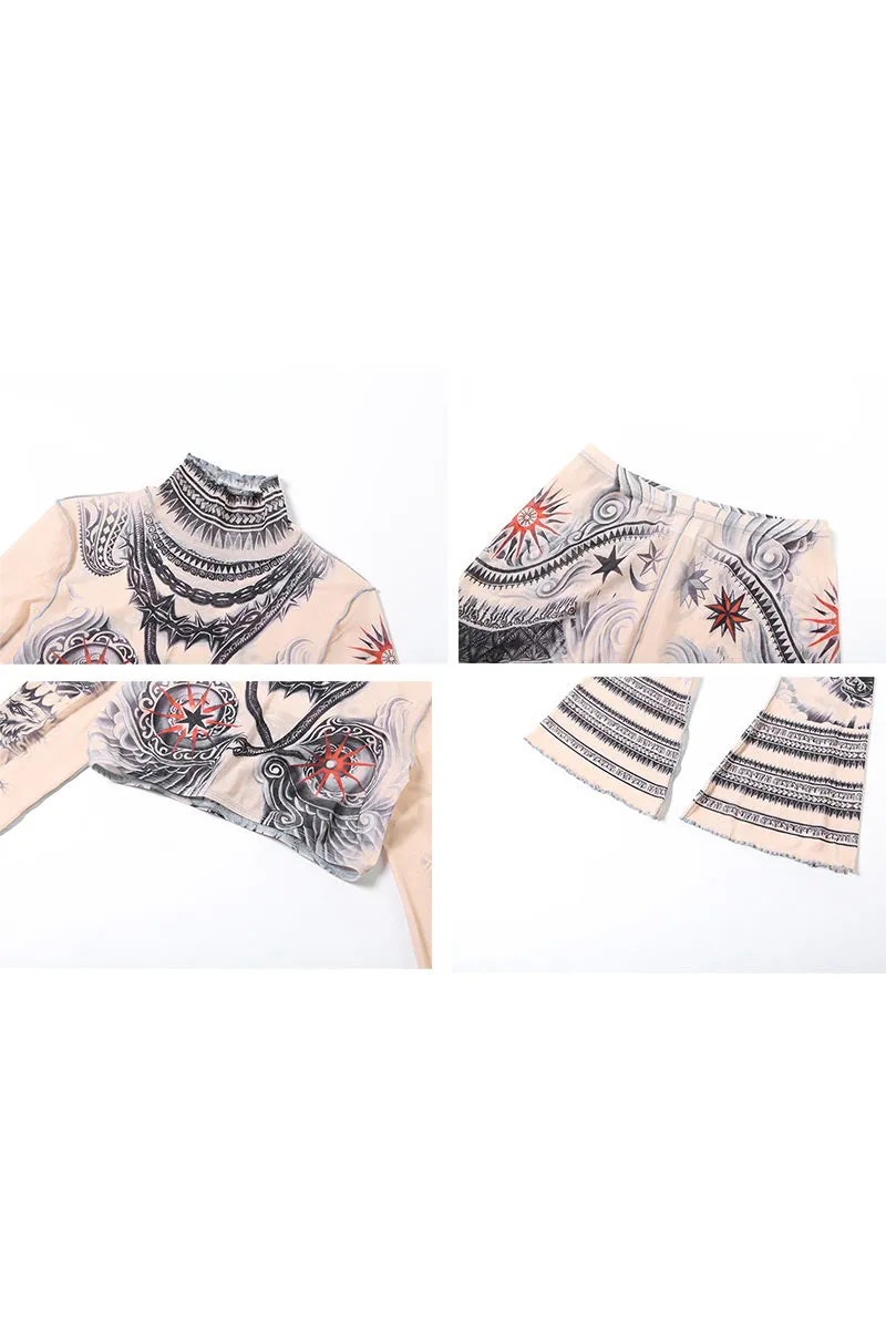 UL0358 Mesh Shirt and Tights Set