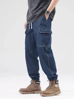 UrbanKraft Denim Cargo Joggingbroek