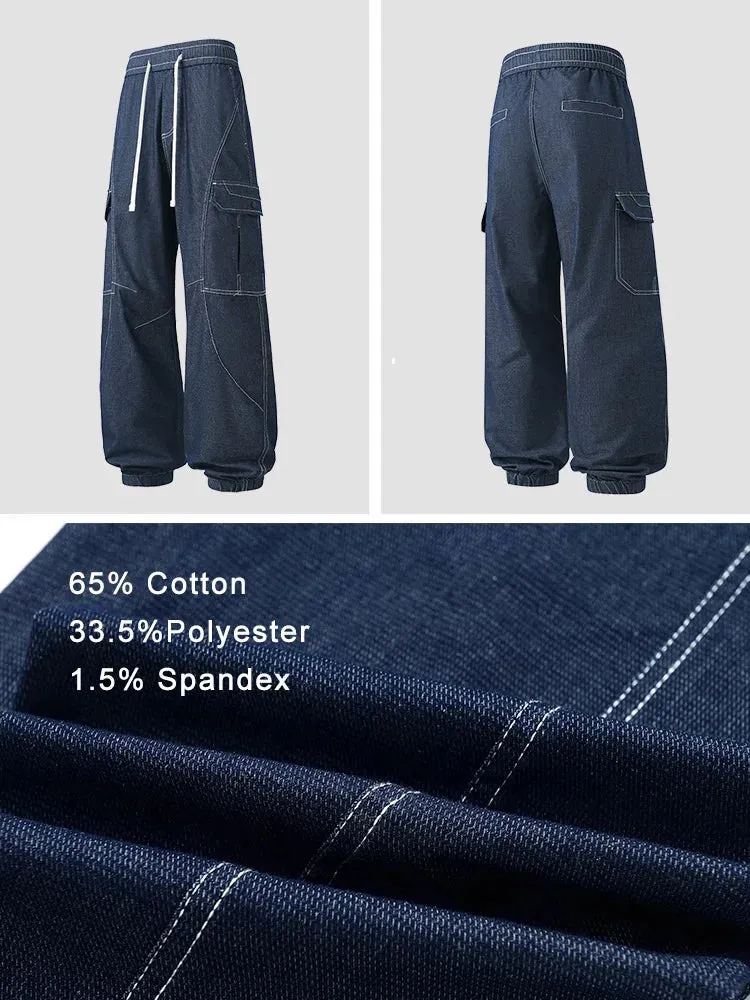 UrbanKraft Denim Cargo Joggingbroek