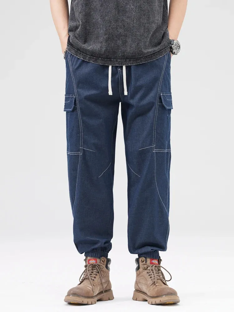 UrbanKraft Denim Cargo Joggingbroek