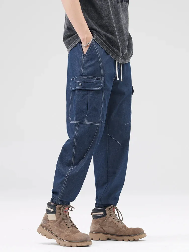 UrbanKraft Denim Cargo Joggingbroek
