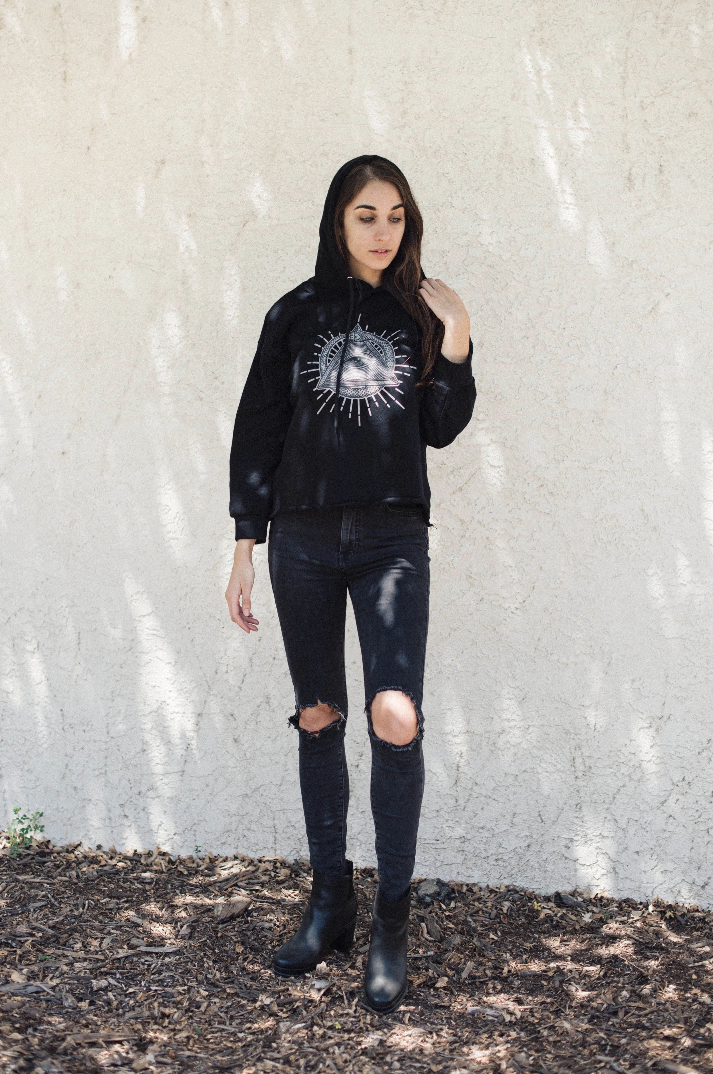 Veles Crop Hoodie Sweatshirt