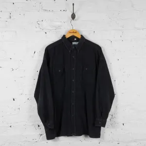 Vintage Corduroy Shirt - Black - XL