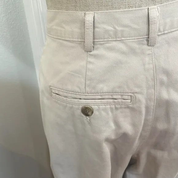 Vintage dockers high waisted pleated front pants khaki 100% cotton women 4P