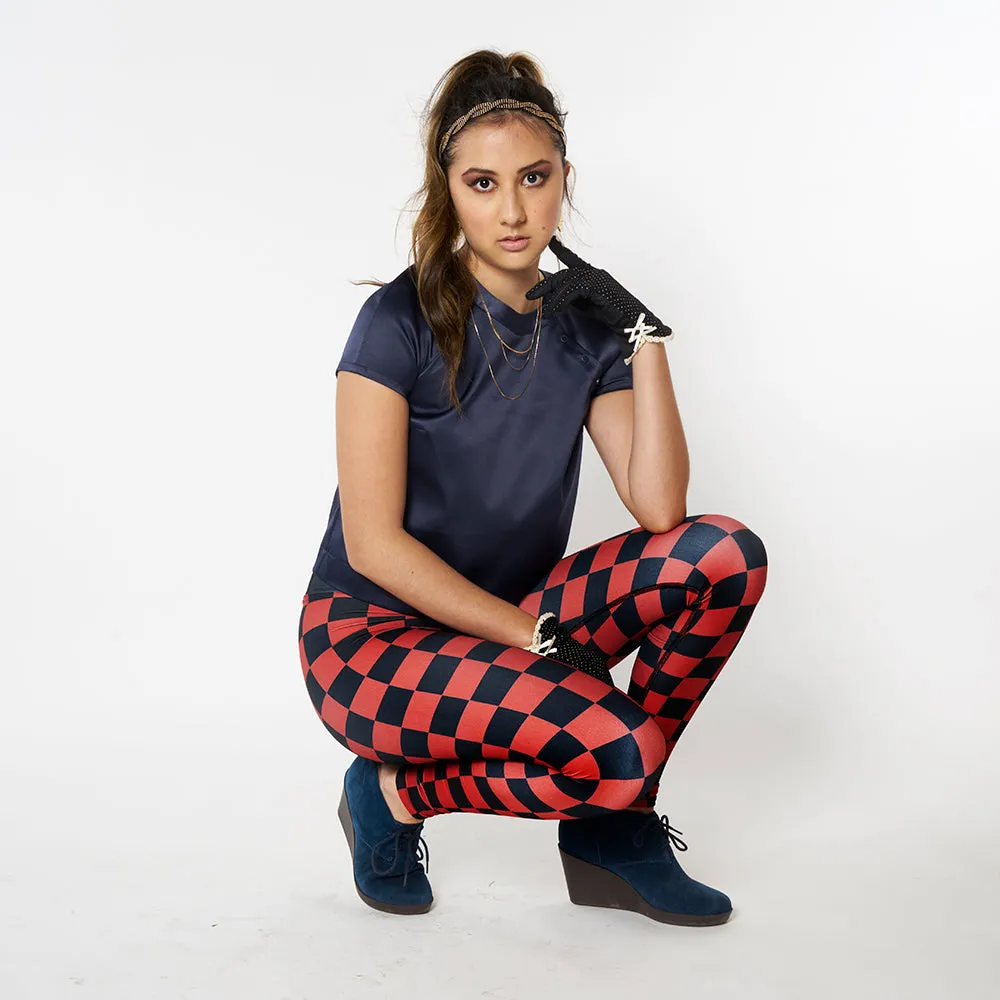 Wearable Art Leggings : Checkmate