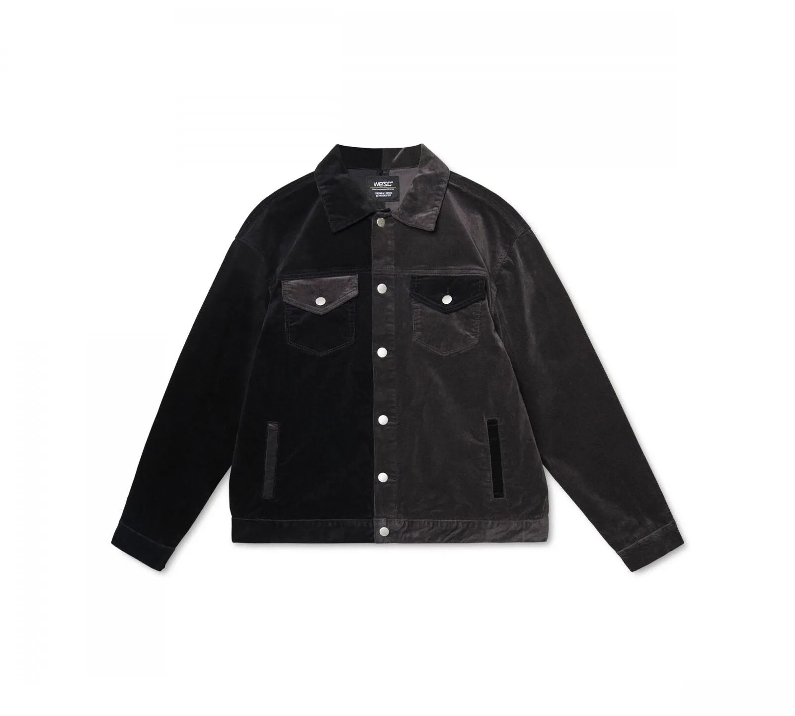 Wesc Men's Split Colorblocked Corduroy Trucker Jacket