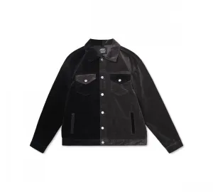 Wesc Men's Split Colorblocked Corduroy Trucker Jacket
