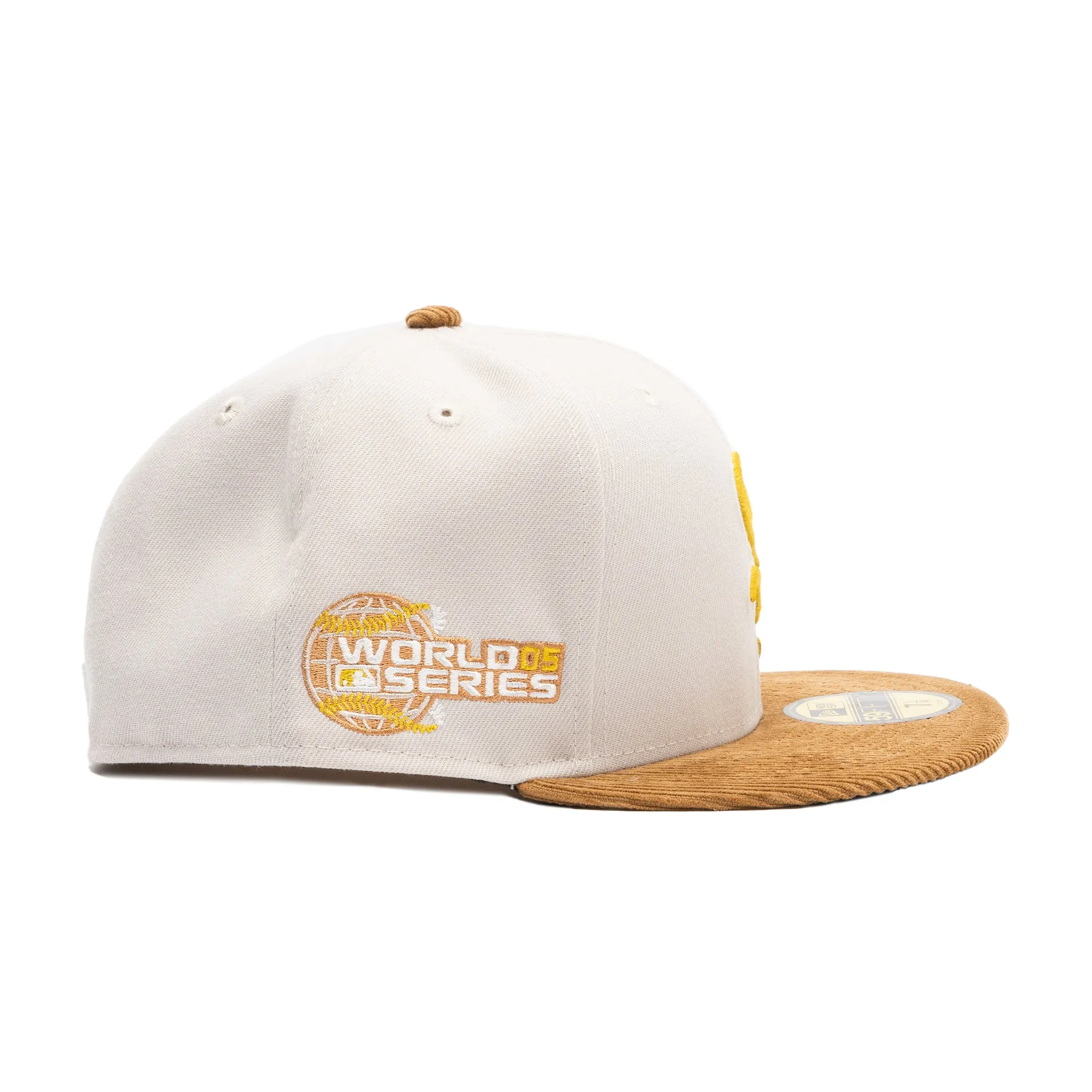 White Sox Cord Visor 05 WS Tan