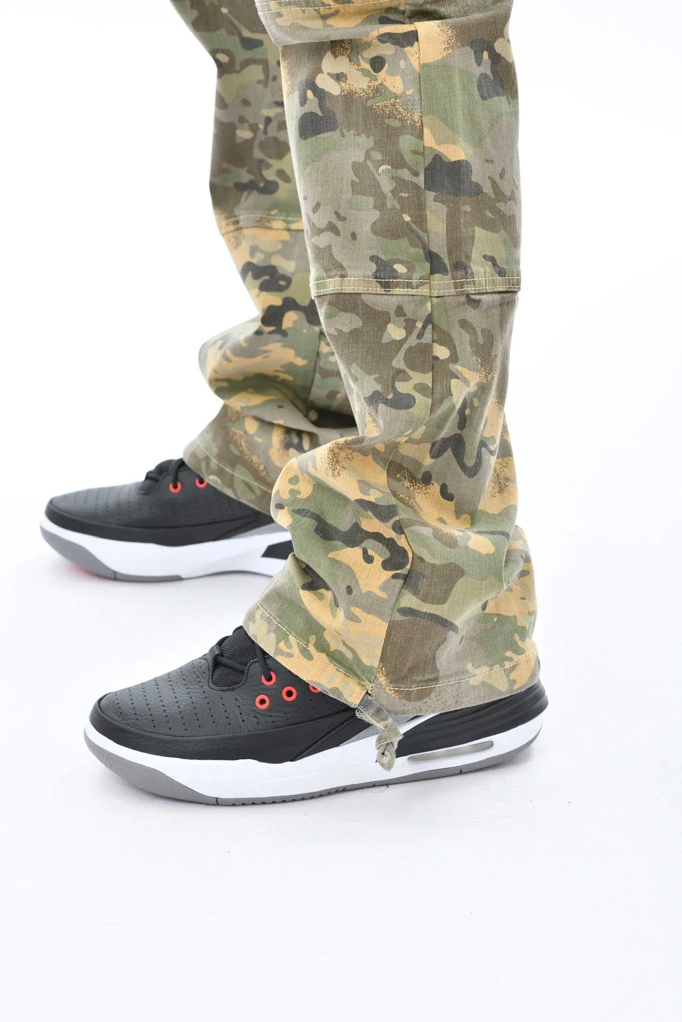 Woodland camo baggy fit denim